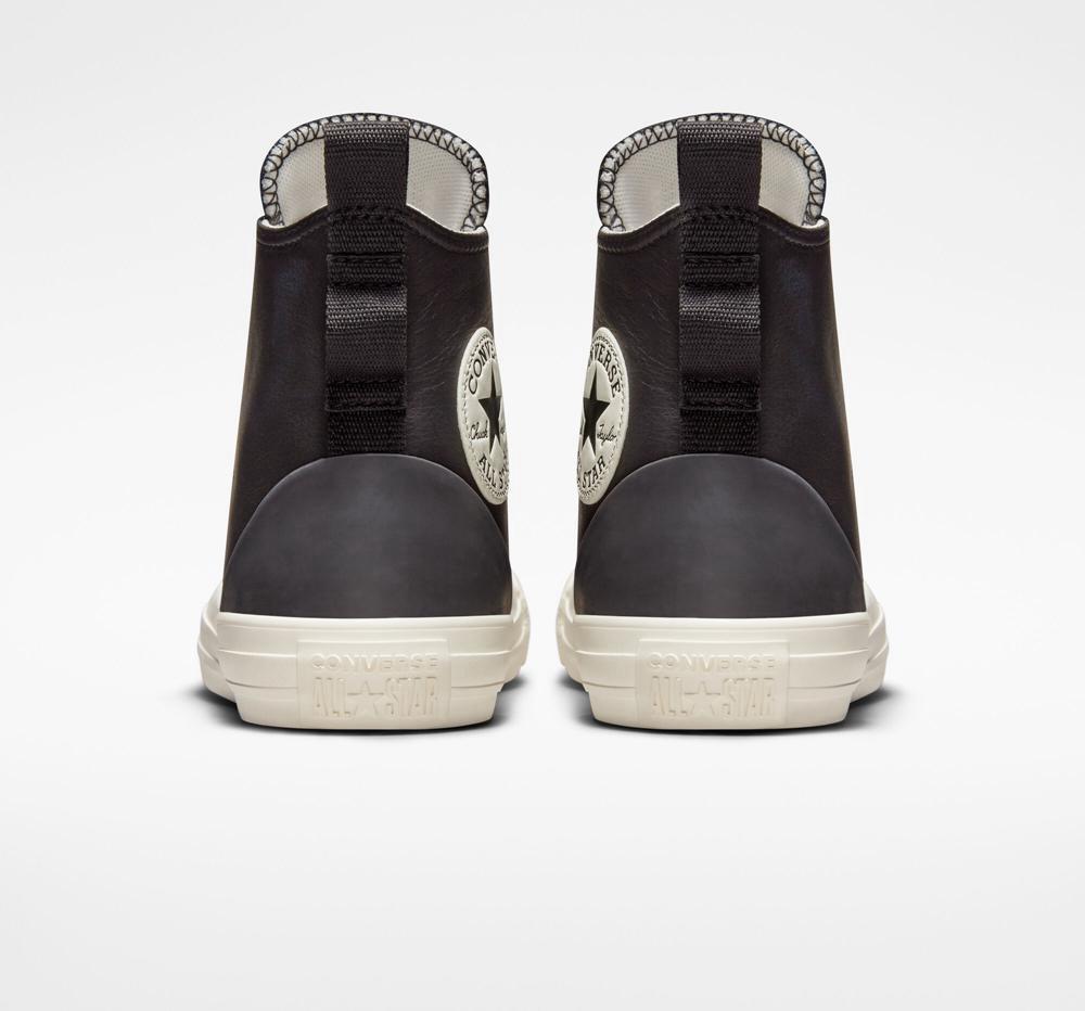 High Tops Tenis Converse Chuck Taylor All Star Leather Hike Mujer Negras Negras  Colombia |  LJIOQ-5936