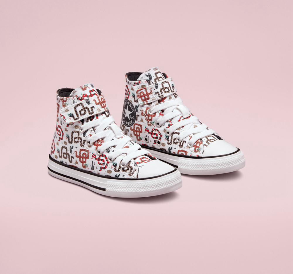 High Tops Tenis Converse Chuck Taylor All Star Easy On Snake Little Kids Niño Blancas Gris Rojas  Colombia |  NIFTS-9806