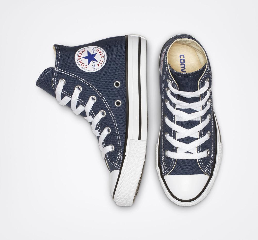 High Tops Tenis Converse Chuck Taylor All Star Classic Little Kids Niño Azul Marino  Colombia |  NOZJU-9153