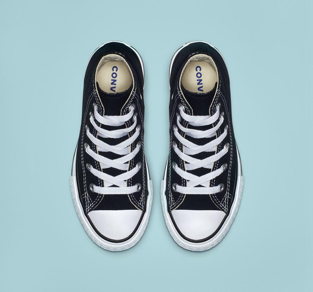 High Tops Tenis Converse Chuck Taylor All Star Classic Little Kids Niña Negras  Colombia |  NREFZ-3194