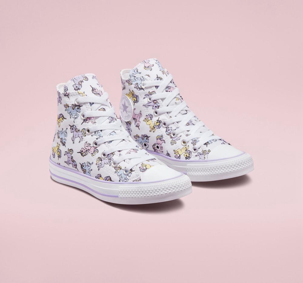 High Tops Tenis Converse Chuck Taylor All Star Unicorns Big Kids Niño Blancas  Colombia |  QBOFA-1528