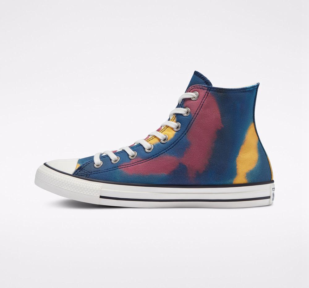 High Tops Tenis Converse Chuck Taylor All Star Tie Dye Unisex Mujer Azules  Colombia |  SCFWY-8290