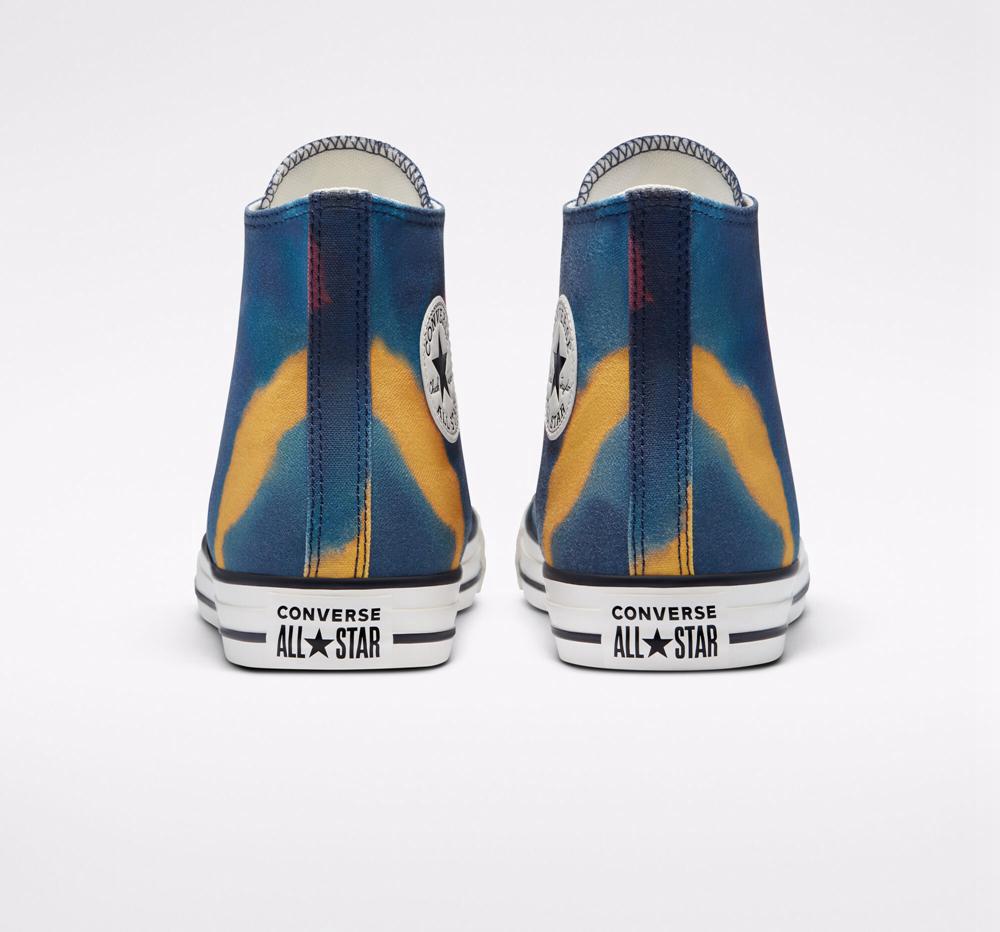 High Tops Tenis Converse Chuck Taylor All Star Tie Dye Unisex Mujer Azules  Colombia |  SCFWY-8290