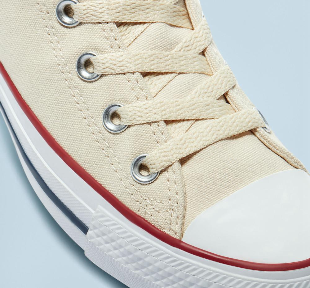 High Tops Tenis Converse Chuck Taylor All Star Classic Unisex Mujer Natural Ivory  Colombia |  VBECZ-4370