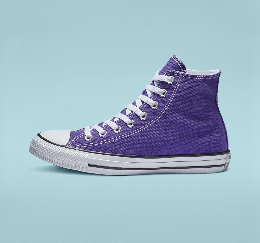 High Tops Converse Originales Precio Colombia - Chuck Taylor All Star Classic Unisex Hombre Moradas