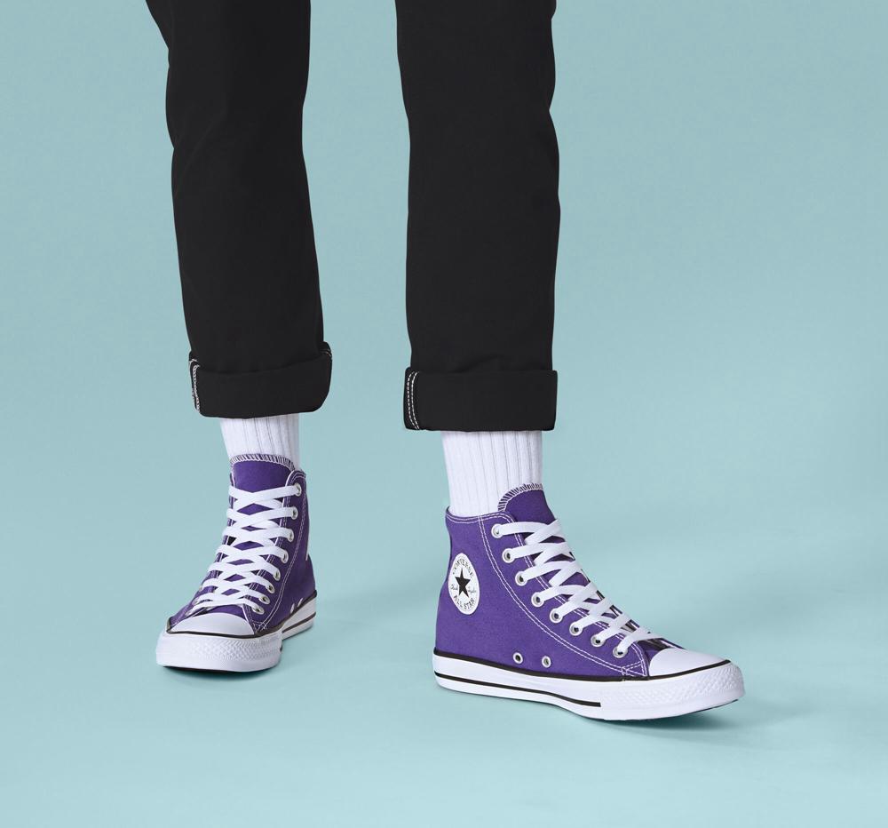 High Tops Tenis Converse Chuck Taylor All Star Classic Unisex Hombre Moradas  Colombia |  VFSUB-7269