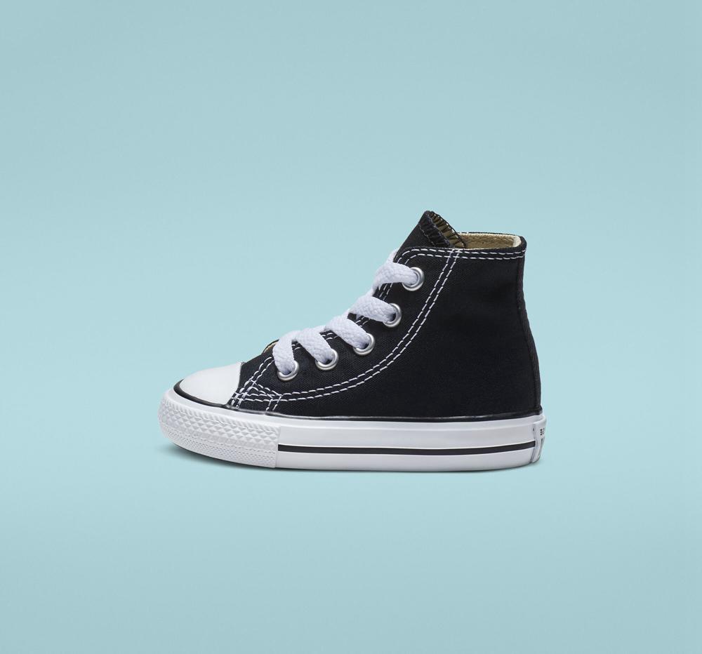 High Tops Tenis Converse Chuck Taylor All Star Classic Toddler Niño Negras  Colombia |  VKZIO-5903