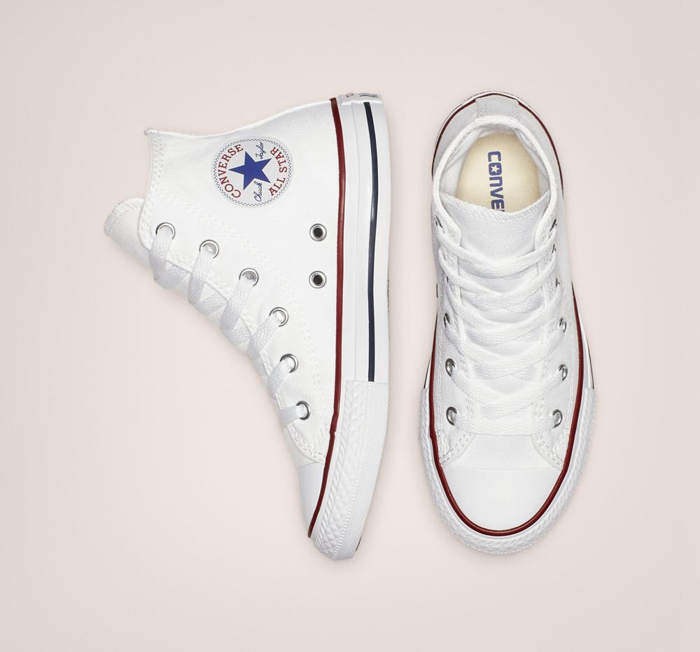 High Tops Tenis Converse Chuck Taylor All Star Classic Little Kids Niña Blancas  Colombia |  VLJWR-2674