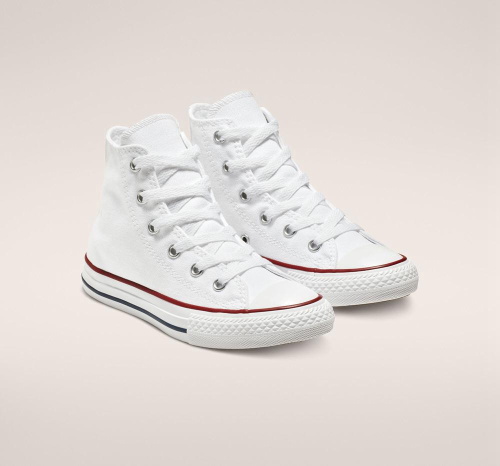 High Tops Tenis Converse Chuck Taylor All Star Classic Little Kids Niña Blancas  Colombia |  VLJWR-2674
