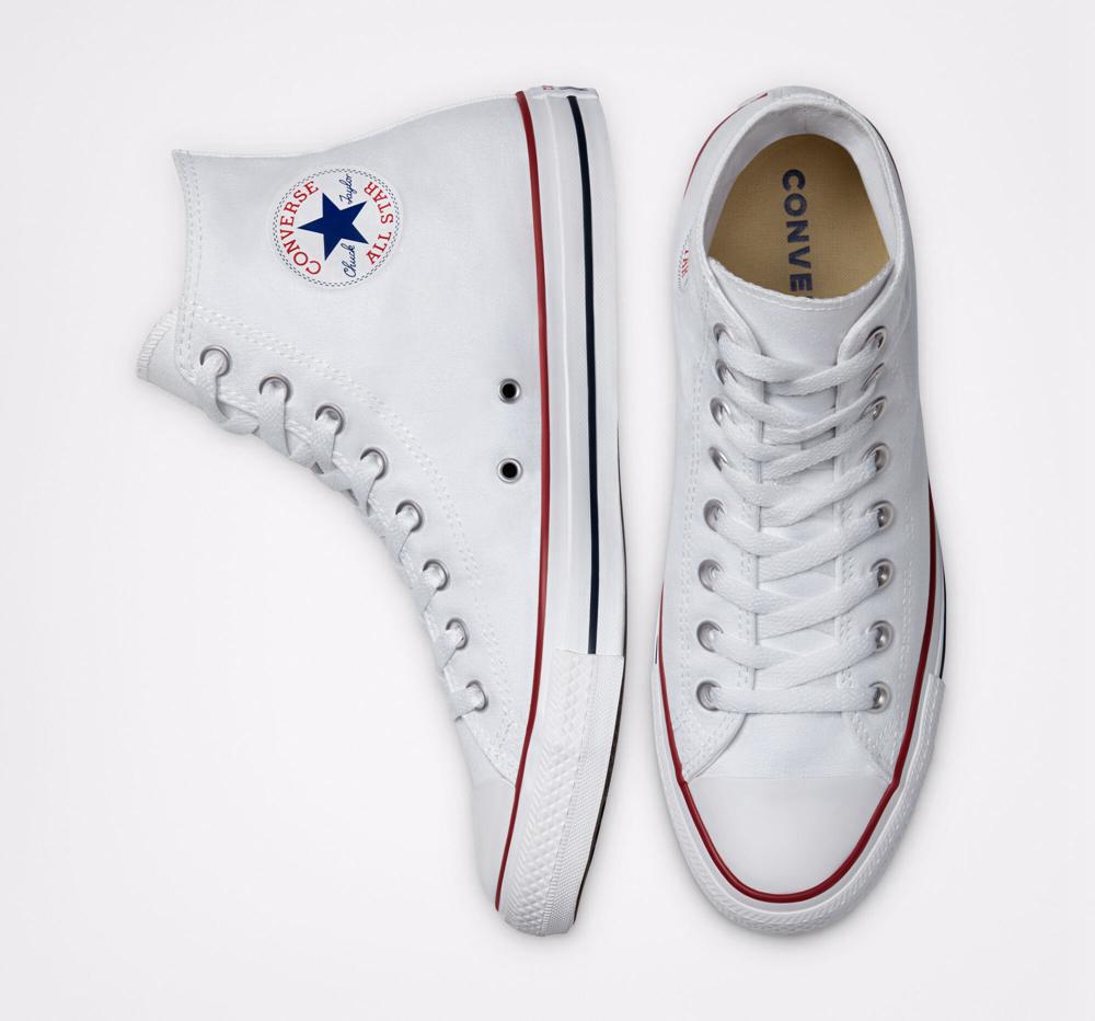 High Tops Tenis Converse Chuck Taylor All Star Classic Unisex Hombre Blancas  Colombia |  WNJTL-8750