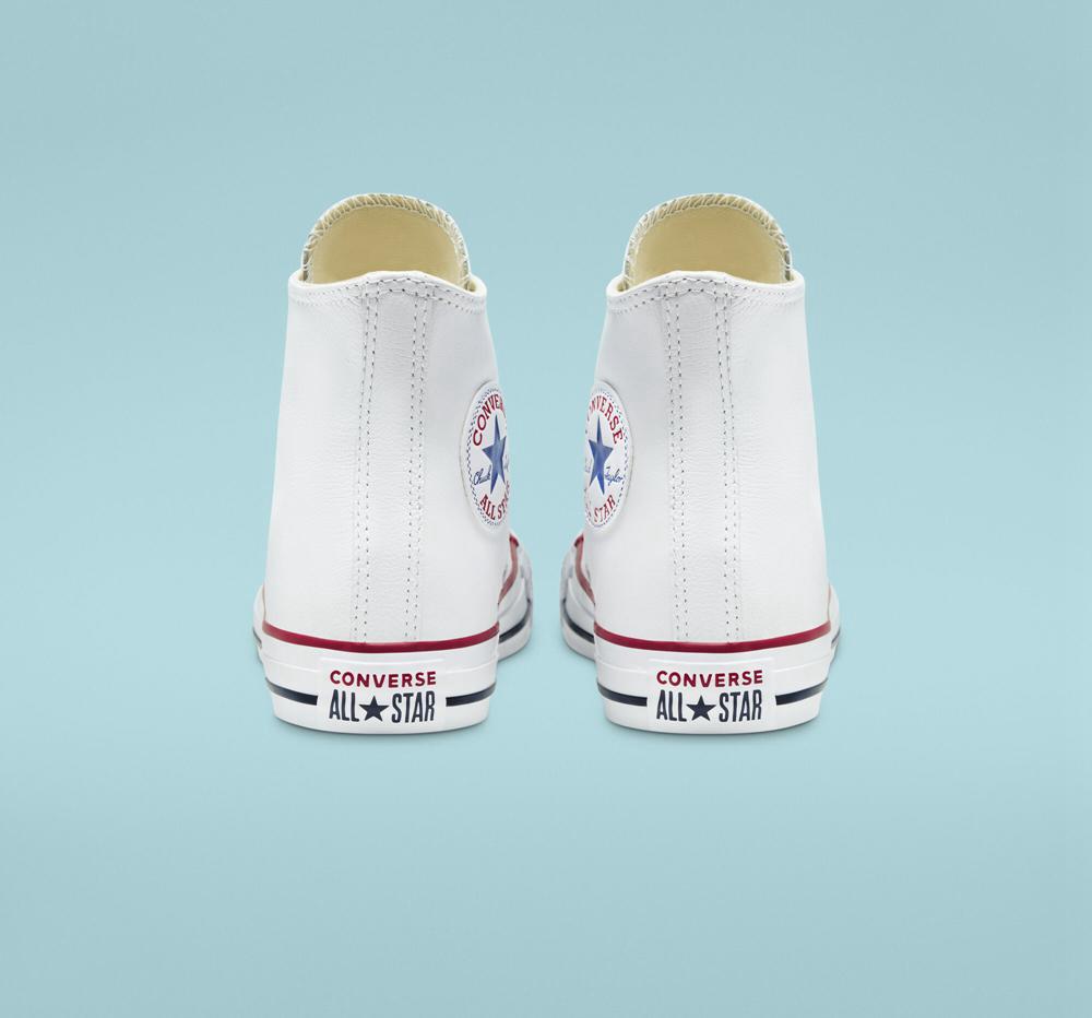 High Tops Tenis Converse Chuck Taylor All Star Leather Unisex Mujer Blancas  Colombia |  WULNE-2945
