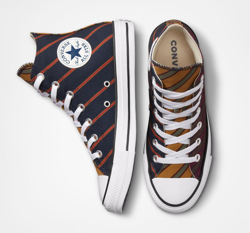High Tops Tenis Converse Chuck Taylor All Star Twisted Classics Unisex Hombre Moradas Obsidian Verde Menta  Colombia |  YSJMT-3621