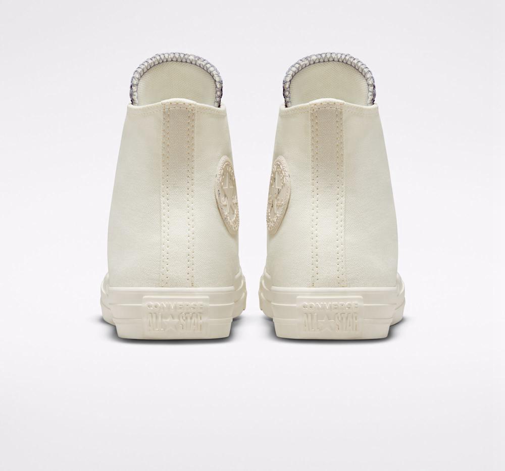 High Tops Tenis Converse Chuck Taylor All Star Jacquard Camo Mujer Blancas Plateadas  Colombia |  ZLWTN-0795