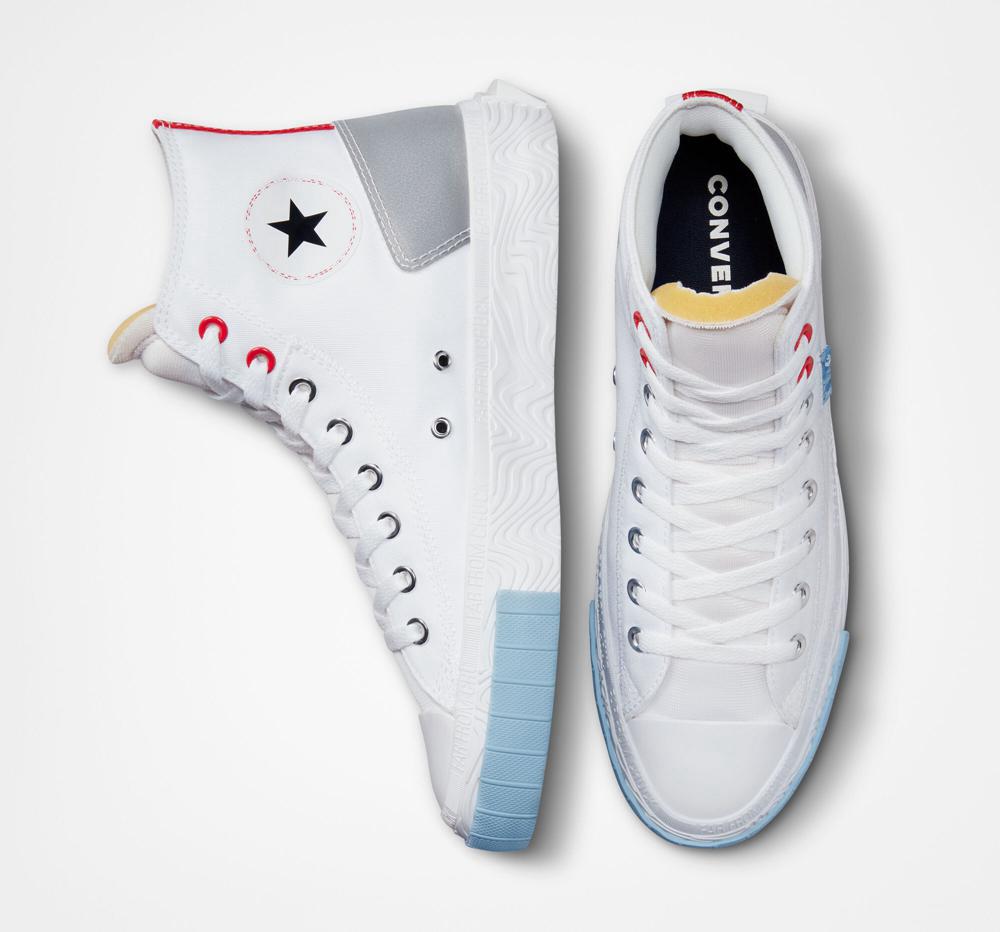 High Tops Tenis Converse Chuck Taylor Alt Star Reflective Shine Unisex Hombre Blancas Rojas Azules  Colombia |  ZSKEL-0642