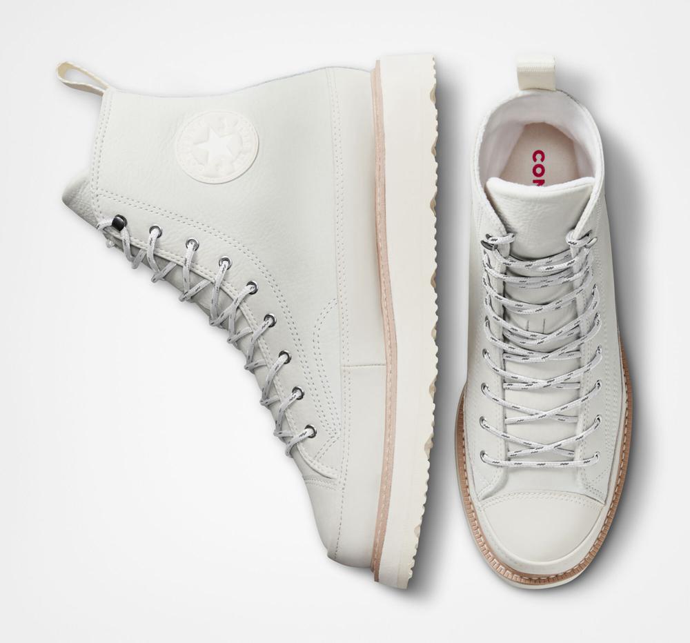 High Tops Tenis Converse Chuck Taylor Crafted Boot Unisex Hombre Blancas Rosas  Colombia |  MZYPB-0521