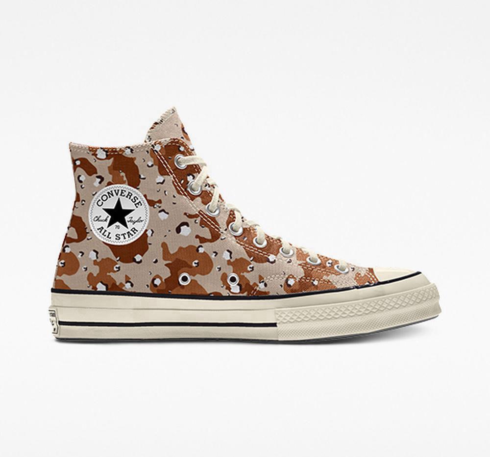 High Tops Tenis Converse Custom Chuck 70 Vintage Canvas By You Unisex Hombre Marrones  Colombia |  KZNET-4372