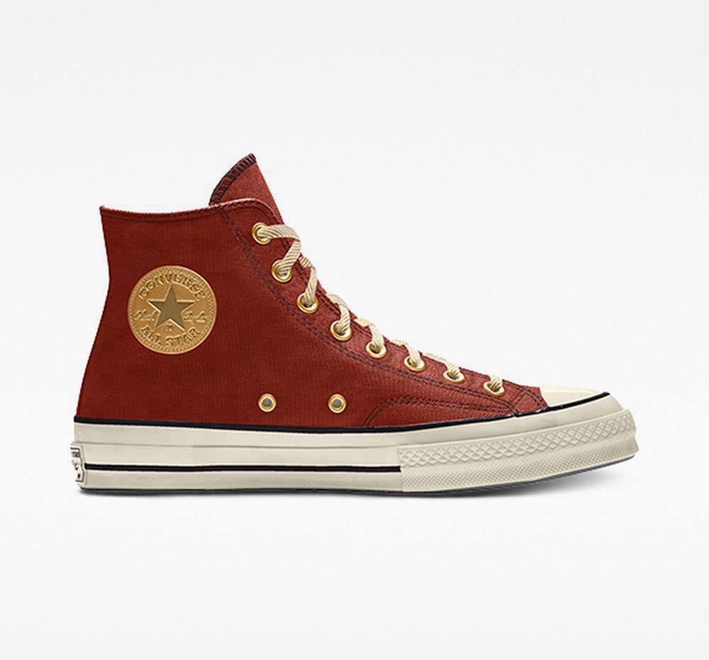 High Tops Tenis Converse Custom Chuck 70 Vintage Canvas By You Unisex Hombre Naranjas  Colombia |  MLISZ-0517