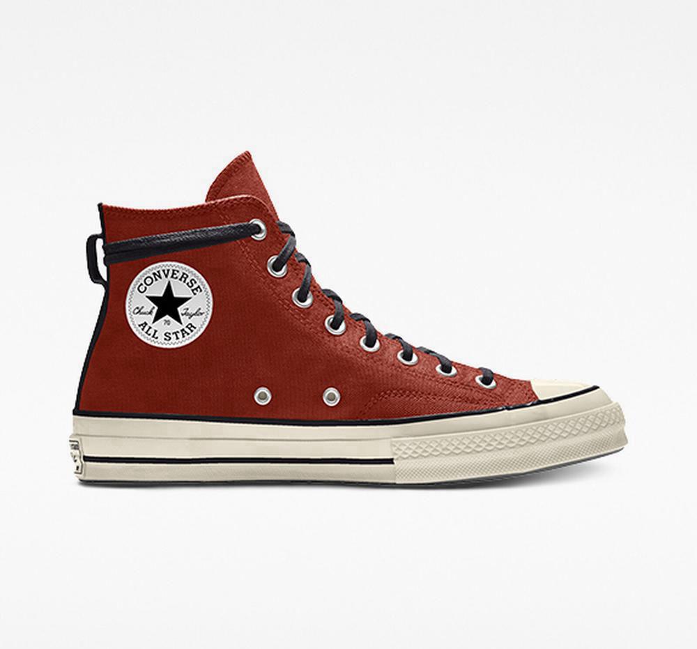 High Tops Tenis Converse Custom Chuck 70 Vintage Canvas By You Unisex Mujer Naranjas  Colombia |  ZQRUB-4750