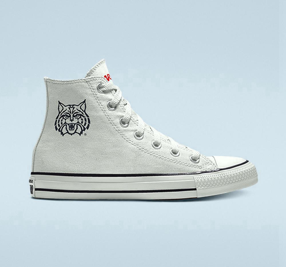 High Tops Tenis Converse Custom Chuck Taylor All Star University Of Arizona Wildcats By You Unisex Hombre Blancas  Colombia |  MYAWC-3708
