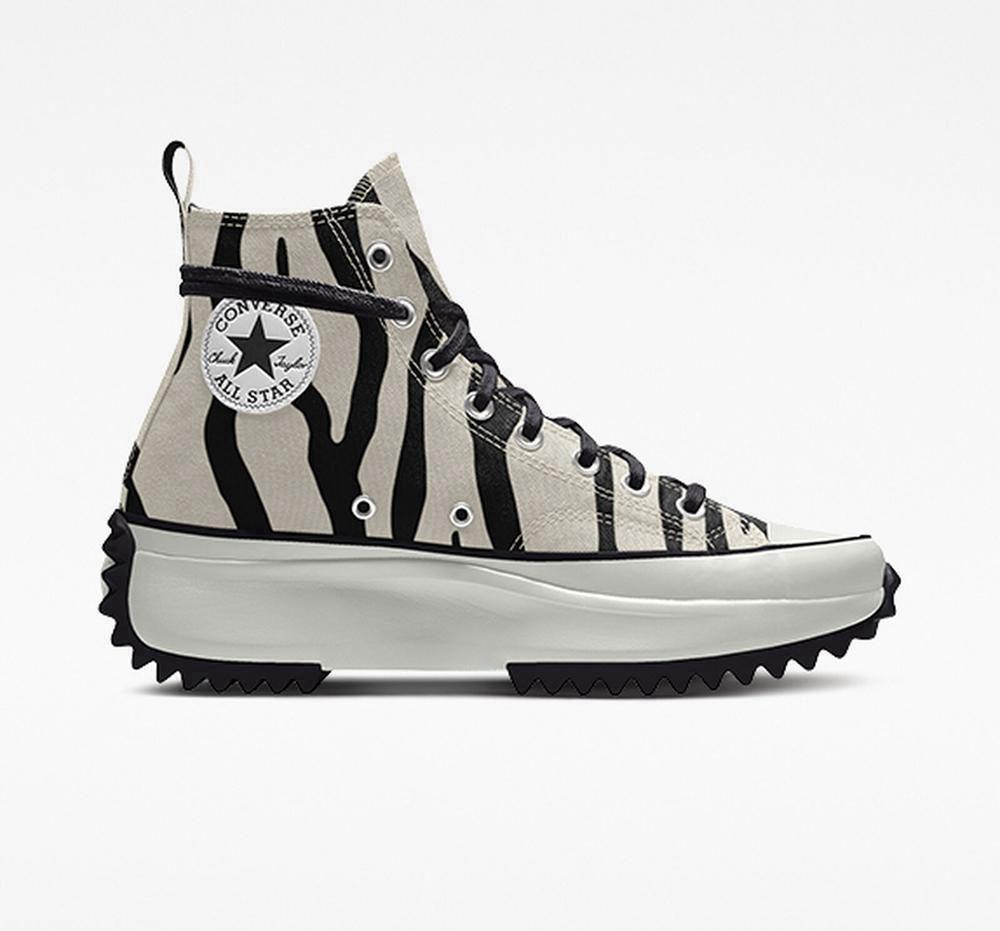 High Tops Tenis Converse Custom Run Star Hike By You Unisex Hombre Negras Blancas  Colombia |  IUAPD-3485