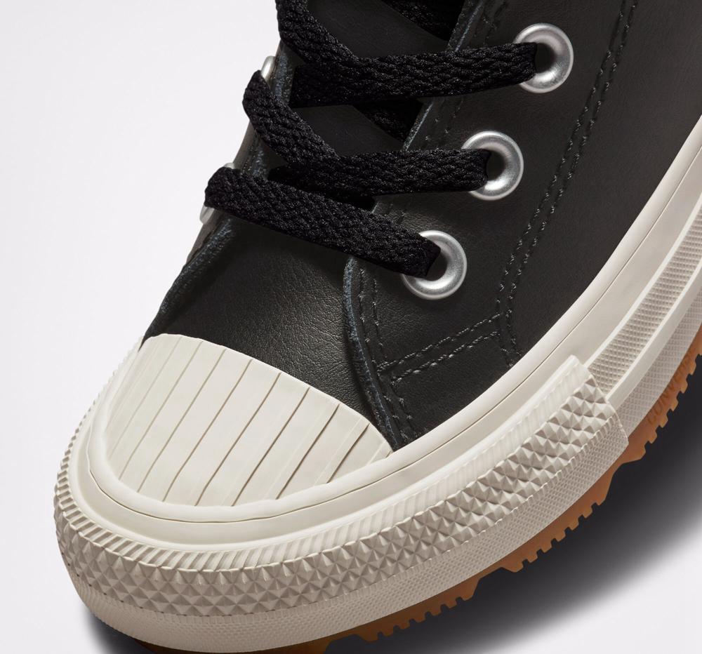 High Tops Tenis Converse Leather Chuck Taylor All Star Berkshire Boot Color Little Kids Niña Negras Negras  Colombia |  ZLDFR-7391