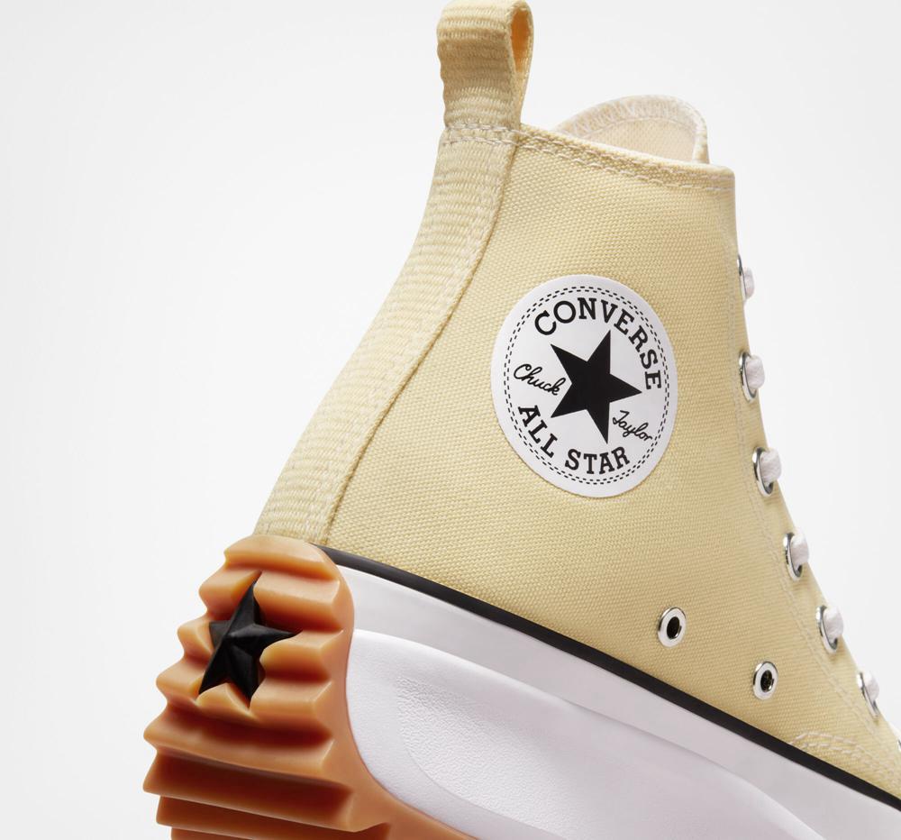 High Tops Tenis Converse Run Star Hike Plataforma Seasonal Color Unisex Hombre Amarillo Limón Negras Blancas  Colombia |  AKGLI-8795
