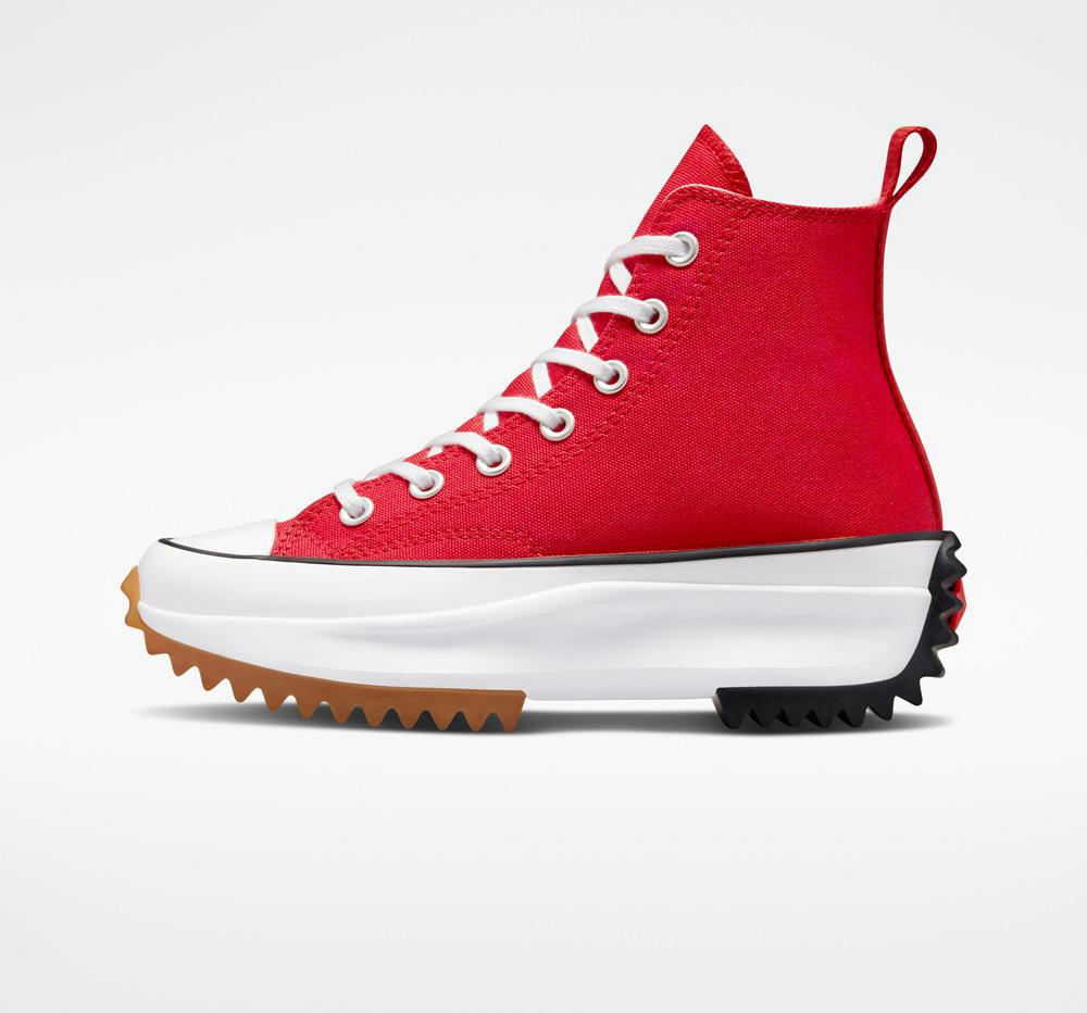 High Tops Tenis Converse Run Star Hike Plataforma Unisex Mujer Rojas Blancas Negras  Colombia |  XOPLH-9602