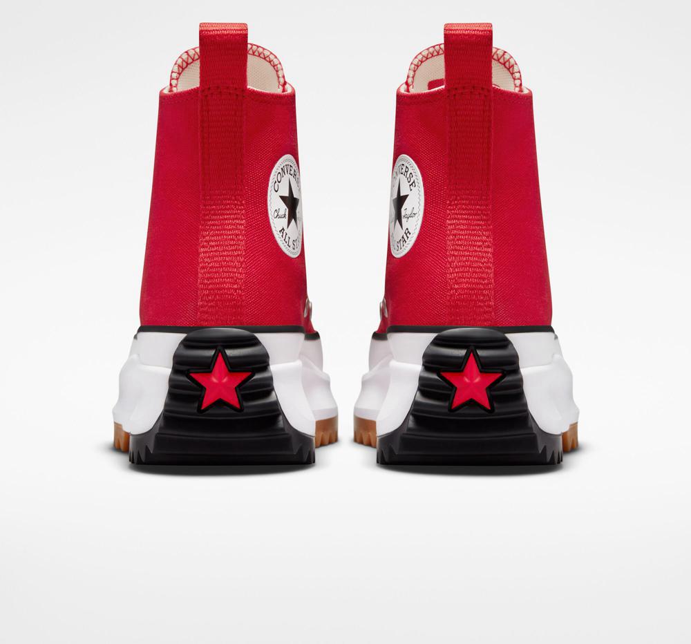 High Tops Tenis Converse Run Star Hike Plataforma Unisex Mujer Rojas Blancas Negras  Colombia |  XOPLH-9602