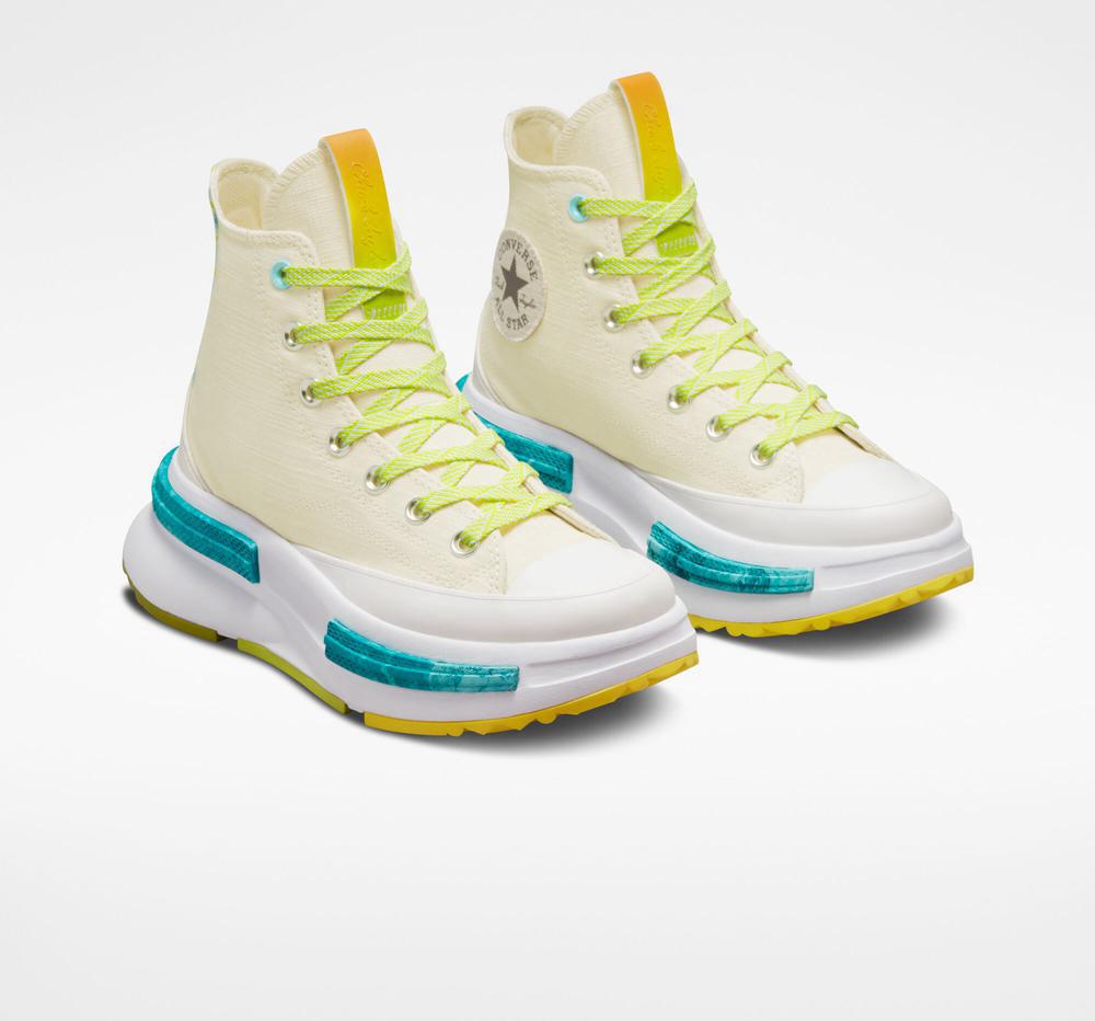 High Tops Tenis Converse Run Star Legacy Cx Mi Gente%2C Mi Alegria Unisex Hombre Beige Limón Verde Menta  Colombia |  DCNUM-5613