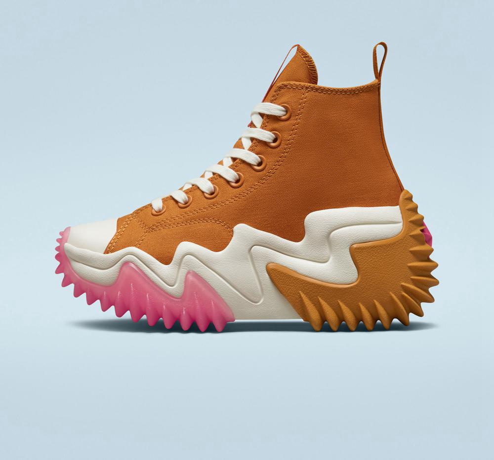 High Tops Tenis Converse Run Star Motion Cx Plataforma Gradient Unisex Mujer Marrones  Colombia |  ZRMBT-3956