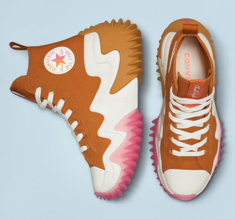 High Tops Tenis Converse Run Star Motion Cx Plataforma Gradient Unisex Mujer Marrones  Colombia |  ZRMBT-3956