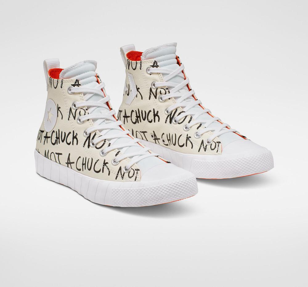 High Tops Tenis Converse Unt1tl3d Mens Hombre Blancas  Colombia |  ZMIOP-6243