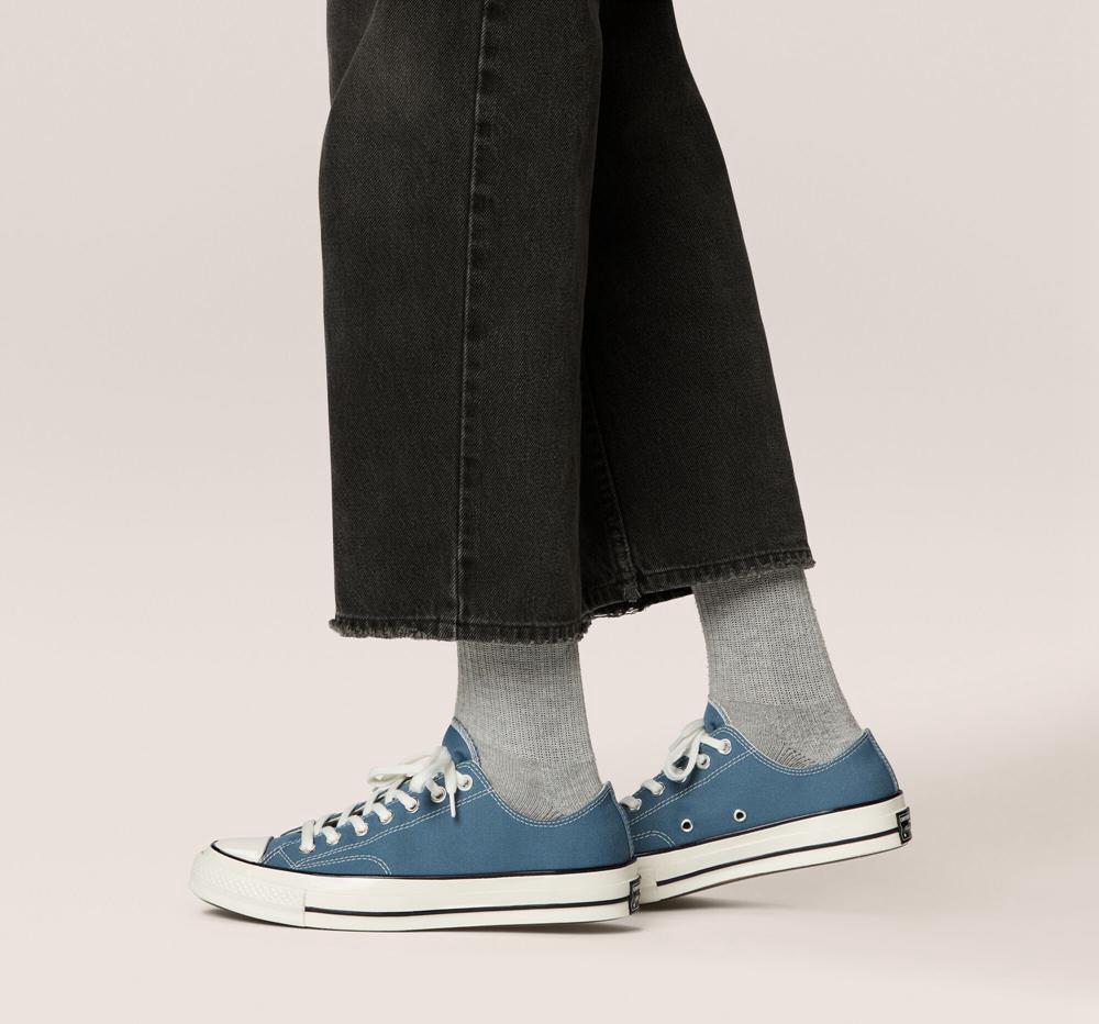 Low Tops Tenis Converse Chuck 70 Canvas Unisex Mujer Azules Verde Menta Negras  Colombia |  KRHEU-3469