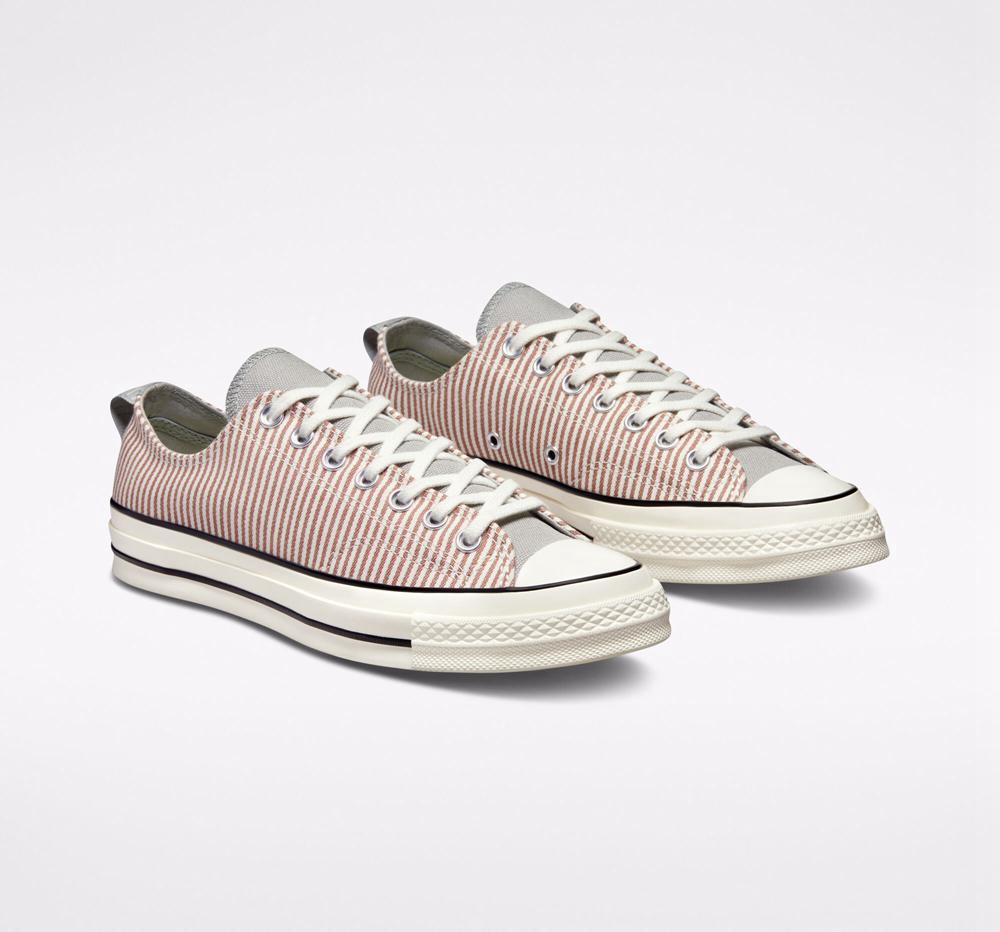 Low Tops Tenis Converse Chuck 70 Crafted Stripe Unisex Hombre Marrones  Colombia |  GKPHD-2087