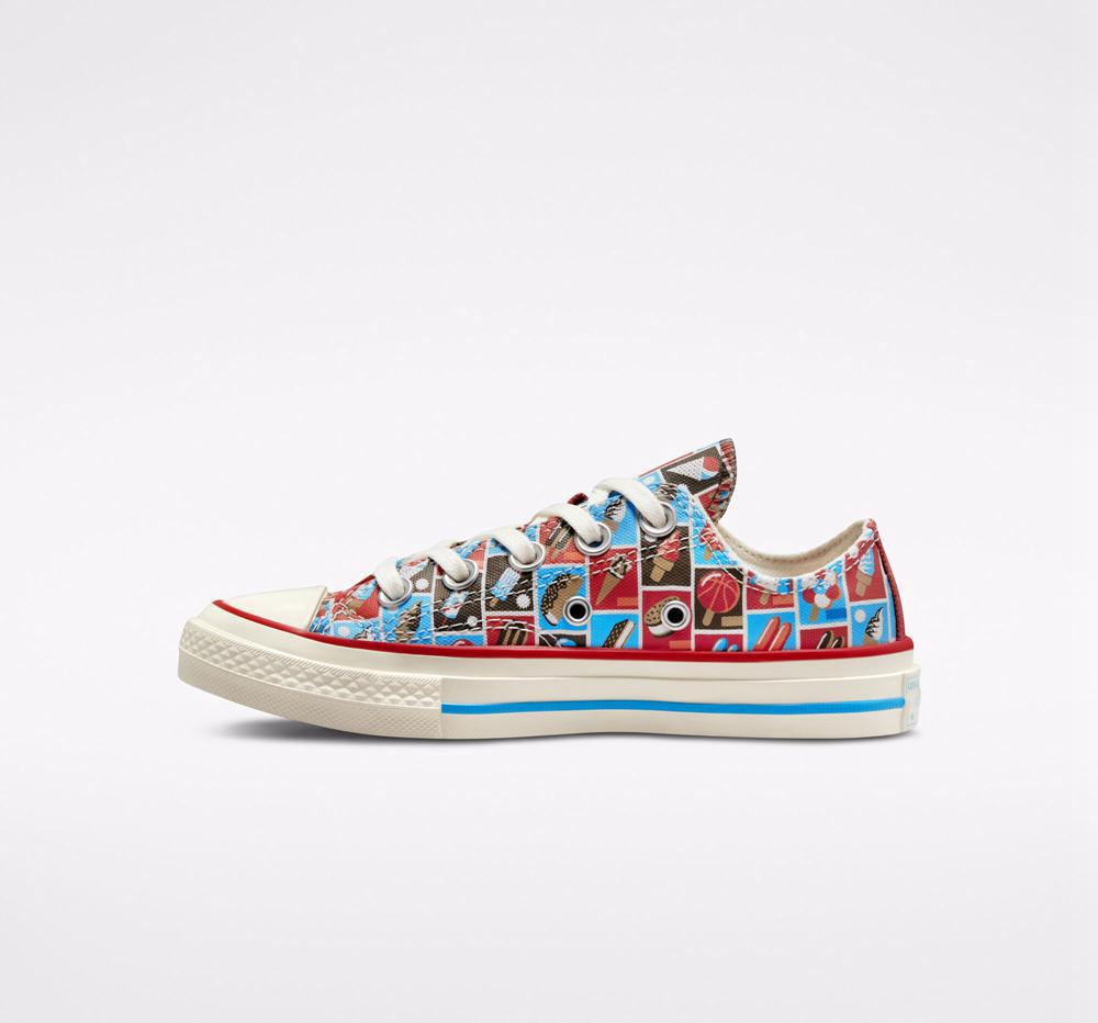 Low Tops Tenis Converse Chuck 70 Frozen Treats Little Kids Niña Rojas Azules  Colombia |  VPXZG-5876