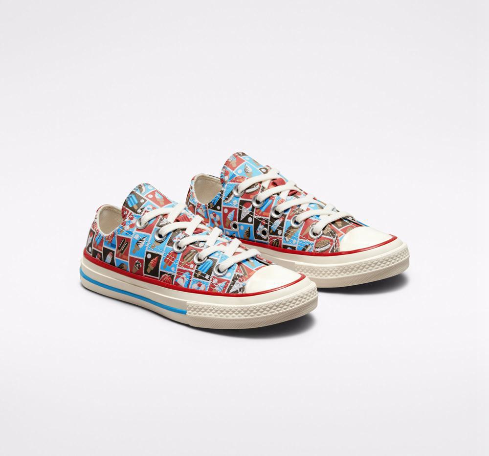Low Tops Tenis Converse Chuck 70 Frozen Treats Little Kids Niña Rojas Azules  Colombia |  VPXZG-5876