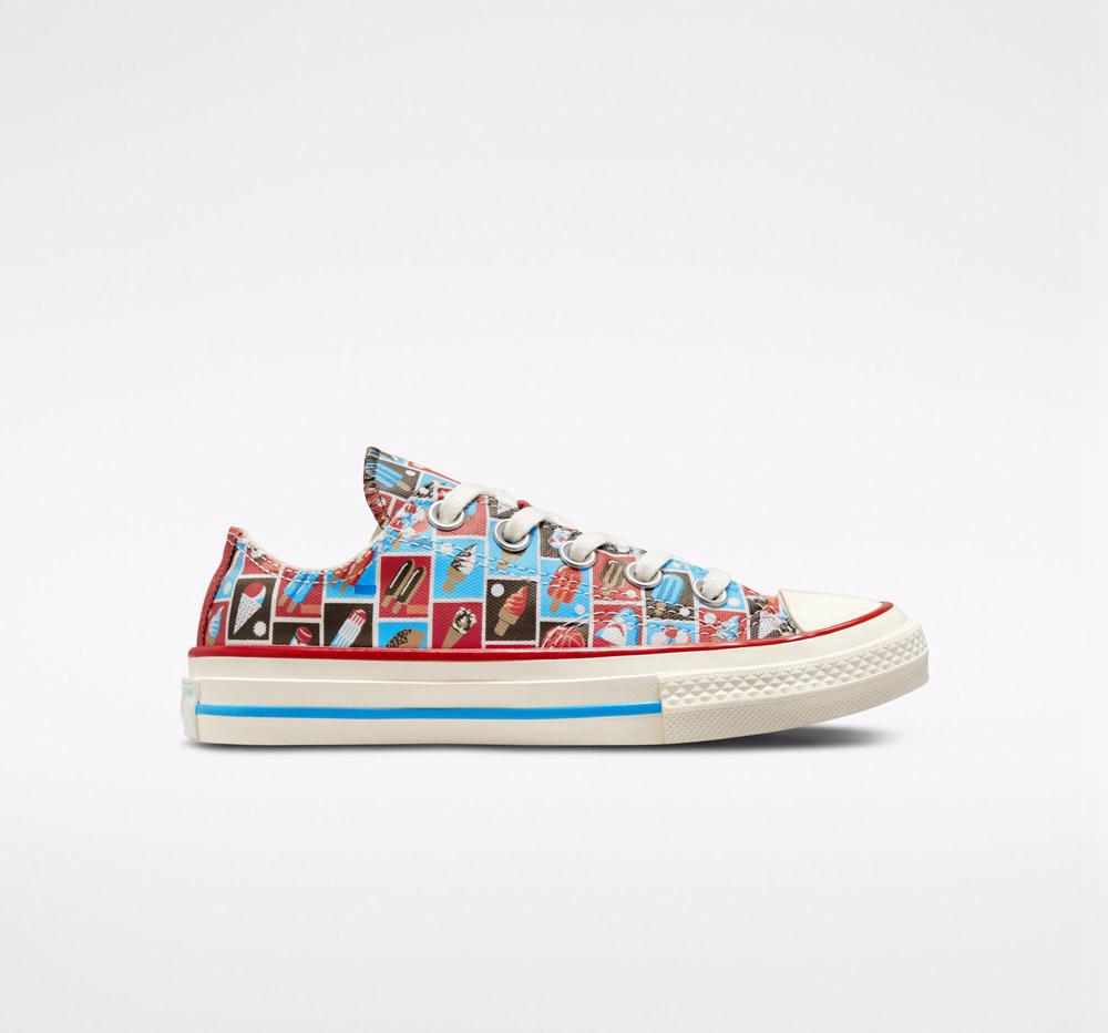 Low Tops Tenis Converse Chuck 70 Frozen Treats Little Kids Niña Rojas Azules  Colombia |  VPXZG-5876