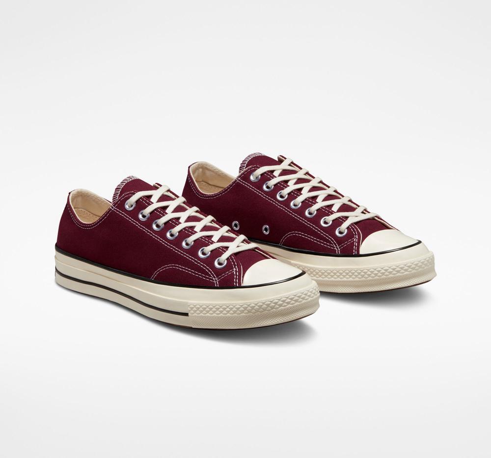Low Tops Tenis Converse Chuck 70 Vintage Canvas Unisex Mujer Burdeos Verde Menta Negras  Colombia |  FTONZ-1698