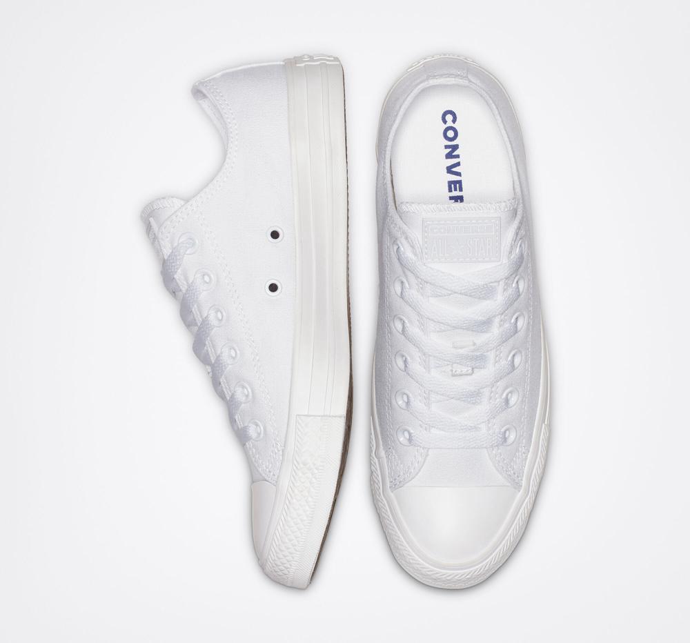 Low Tops Tenis Converse Chuck Taylor All Star Classic Unisex Hombre Blancas  Colombia |  AEQIO-2019