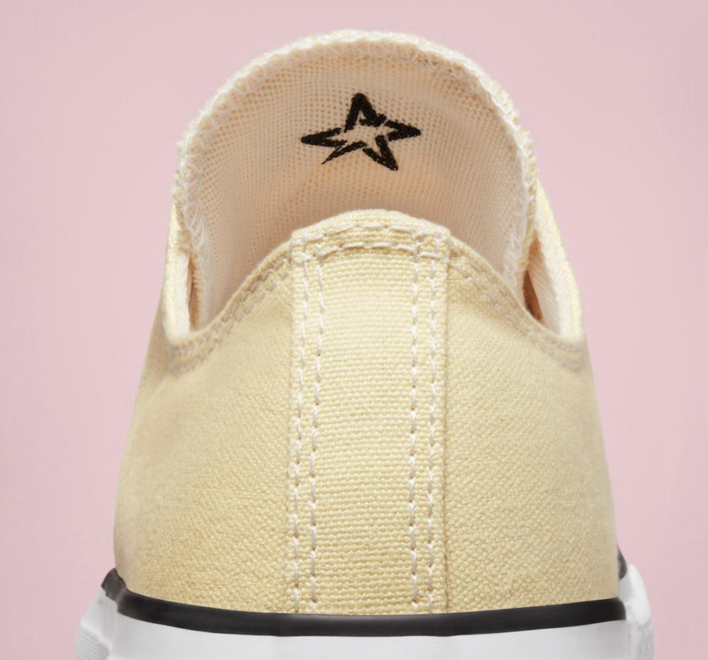 Low Tops Tenis Converse Chuck Taylor All Star Lift Plataforma Seasonal Color Mujer Amarillo Limón Negras Blancas  Colombia |  AFVEJ-1934