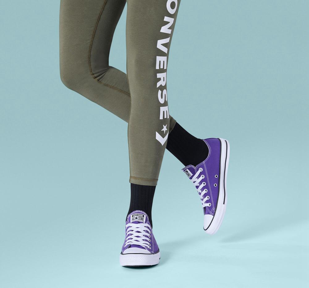 Low Tops Tenis Converse Chuck Taylor All Star Classic Unisex Mujer Moradas  Colombia |  BPUFO-1486