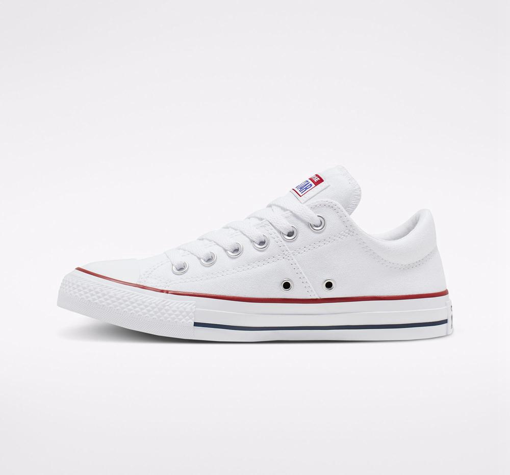 Low Tops Tenis Converse Chuck Taylor All Star Madison Mujer Blancas Blancas Blancas  Colombia |  CYDWP-8263