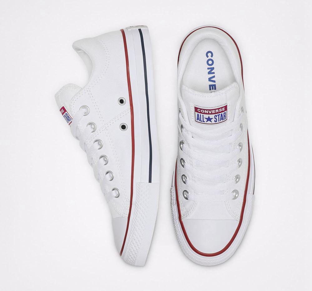 Low Tops Tenis Converse Chuck Taylor All Star Madison Mujer Blancas Blancas Blancas  Colombia |  CYDWP-8263