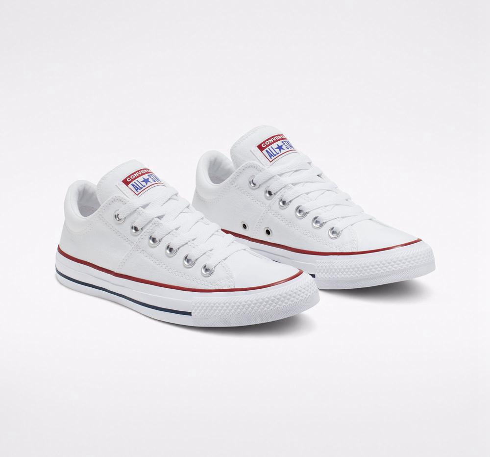 Low Tops Tenis Converse Chuck Taylor All Star Madison Mujer Blancas Blancas Blancas  Colombia |  CYDWP-8263