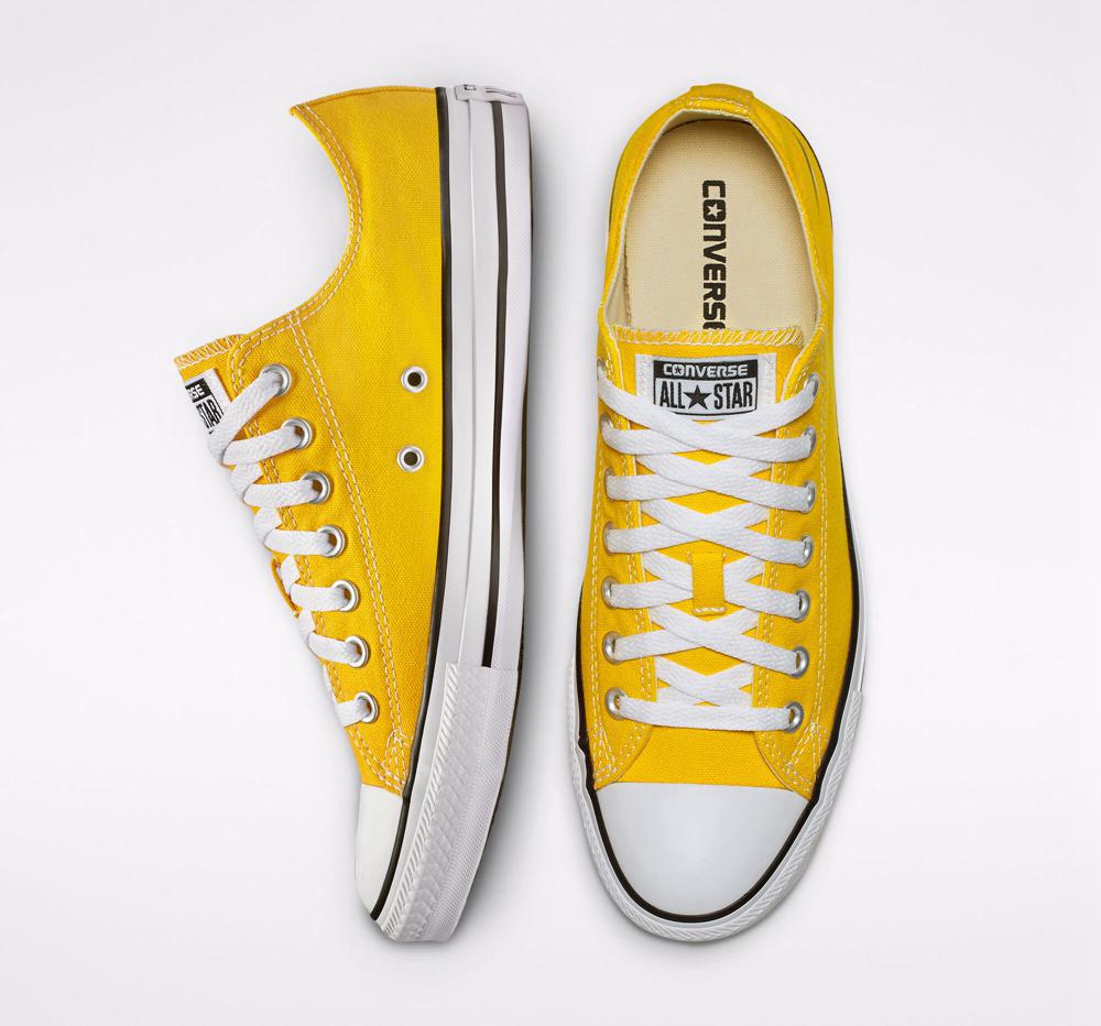Low Tops Tenis Converse Chuck Taylor All Star Classic Unisex Mujer Amarillo Limón  Colombia |  DEZTY-2897