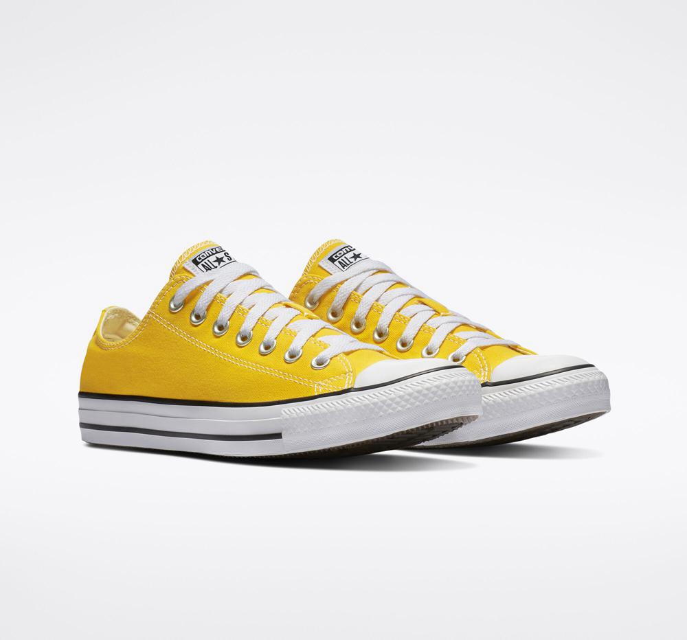 Low Tops Tenis Converse Chuck Taylor All Star Classic Unisex Mujer Amarillo Limón  Colombia |  DEZTY-2897