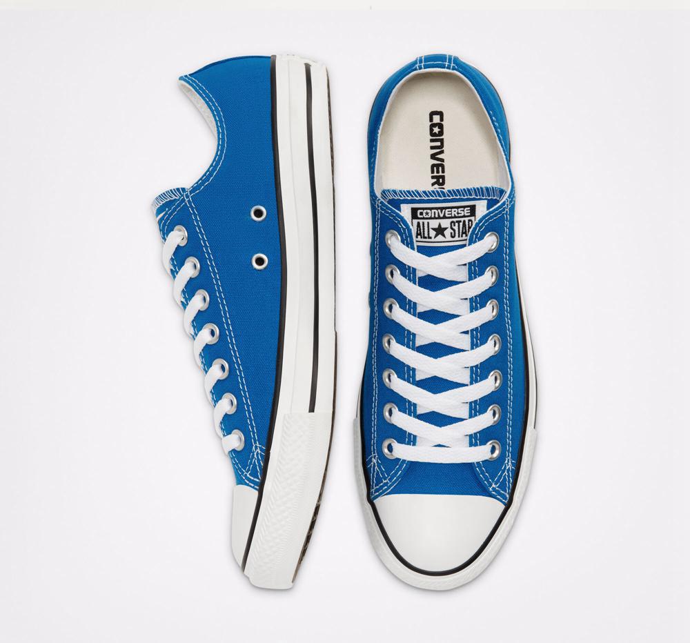 Low Tops Tenis Converse Chuck Taylor All Star Seasonal Color Unisex Mujer Azules  Colombia |  EAKHY-5467