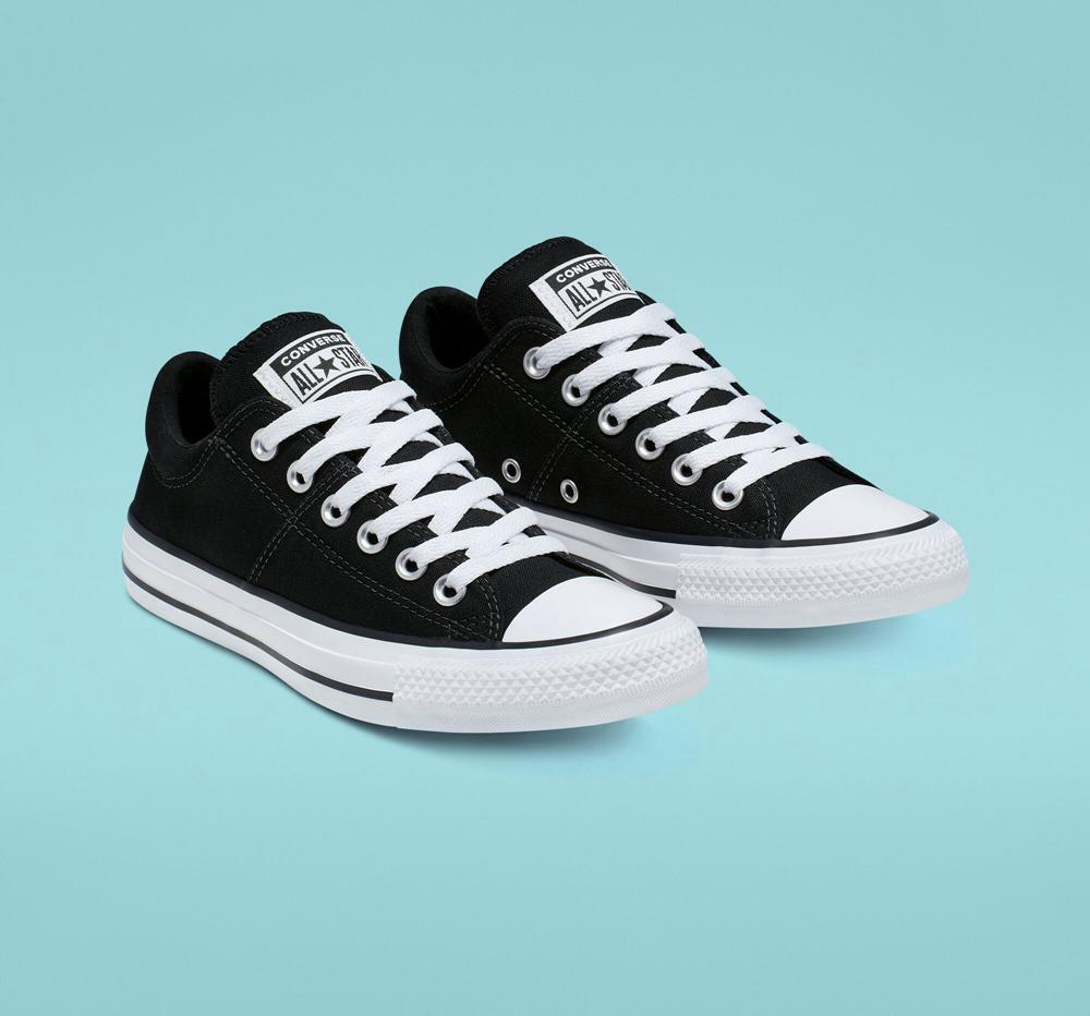 Low Tops Tenis Converse Chuck Taylor All Star Madison Mujer Negras Blancas Negras  Colombia |  GJWVX-3716