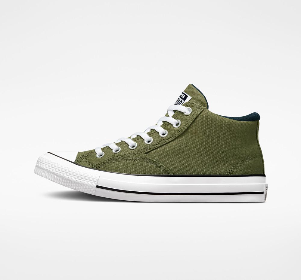 Low Tops Tenis Converse Chuck Taylor All Star Malden Calle Unisex Mid Hombre Verde Obsidian Blancas  Colombia |  IMTCZ-3910