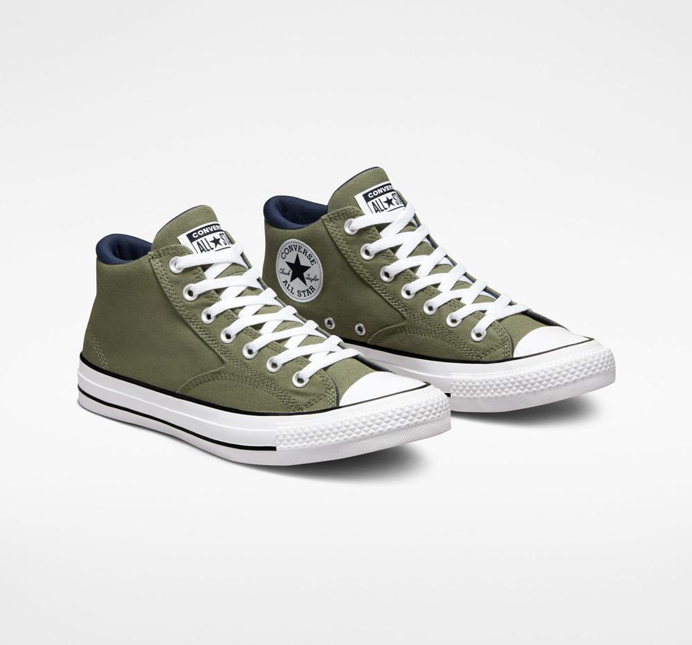 Low Tops Tenis Converse Chuck Taylor All Star Malden Calle Unisex Mid Hombre Verde Obsidian Blancas  Colombia |  IMTCZ-3910